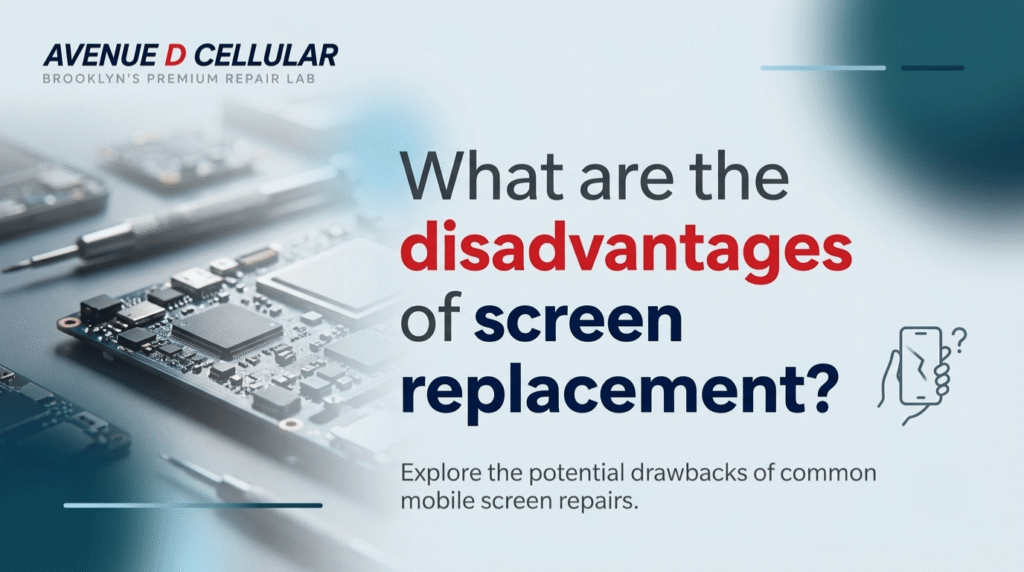 What are the disadvantages of screen replacement