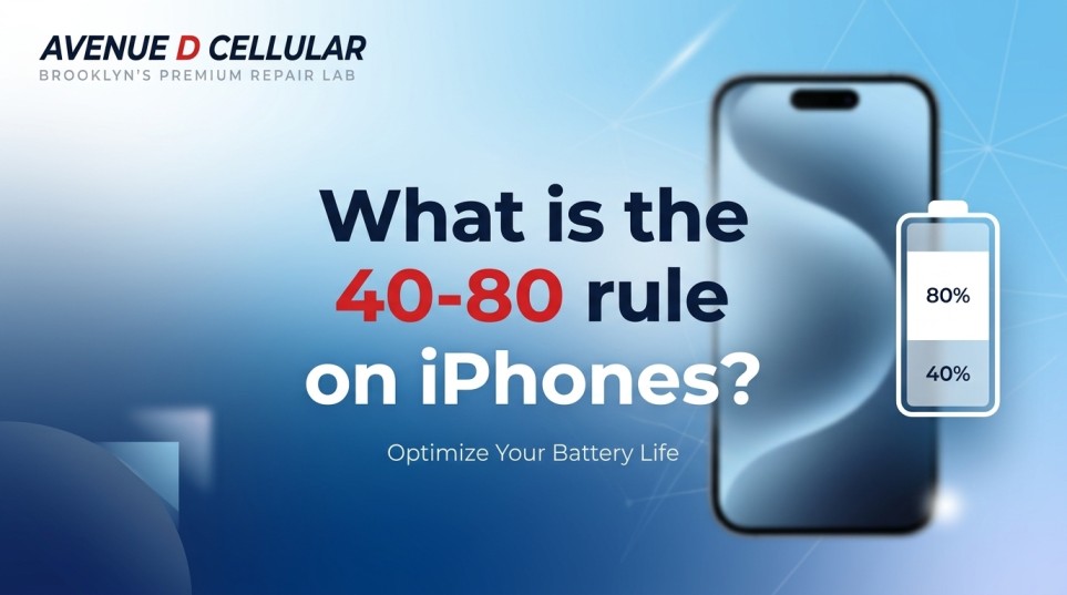 What is the 40-80 rule on iPhones?